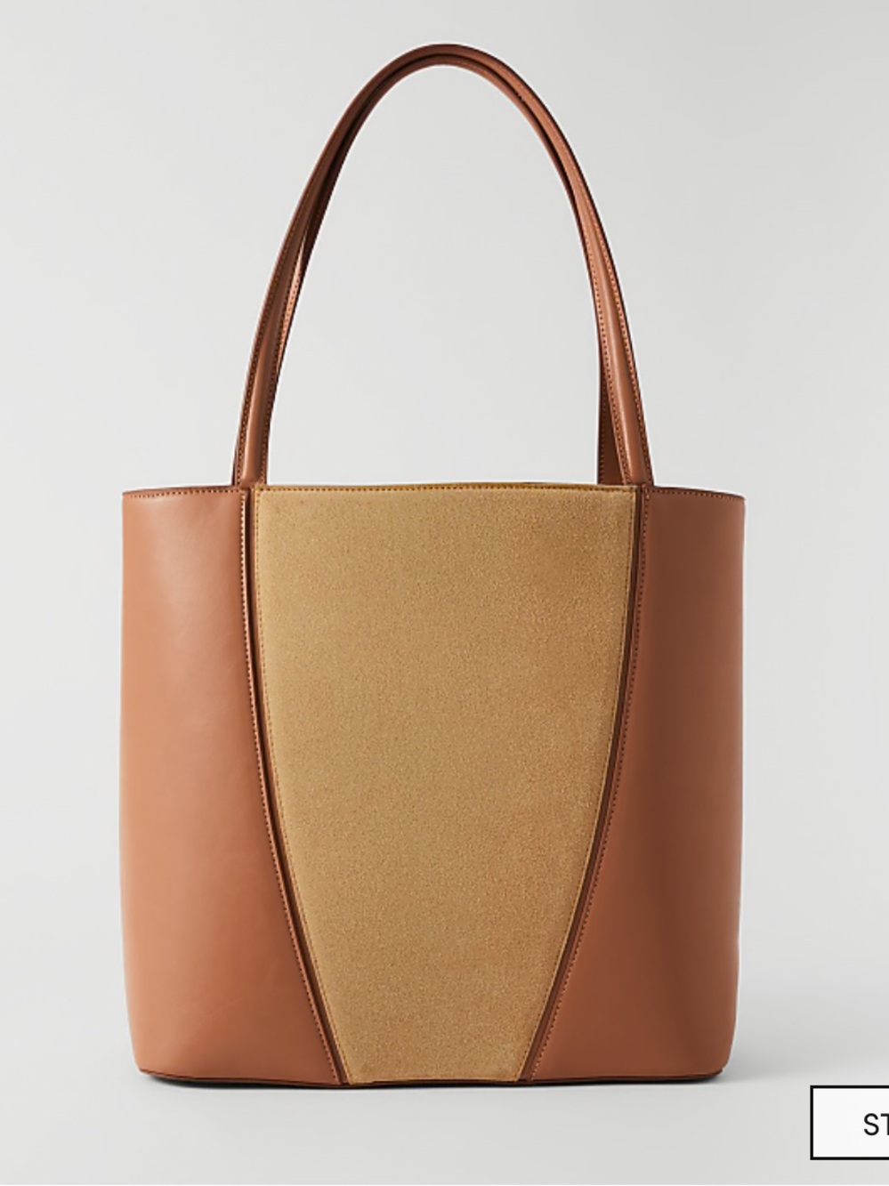 Ann Taylor Mixed Material Tote NWT (Retails:$159)